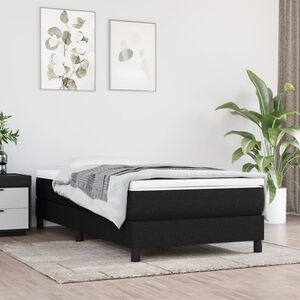 vidaXL Vzmetnica z žepkasto vzmetjo srednje trdote črna 80x200x20 cm blago