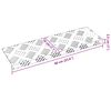 vidaXL Stopnice Pravokotna 15 pcs srebrna 60 x 18 cm Aluminij