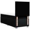 vidaXL Box spring postelja z vzmetnico črna 100x200 cm blago