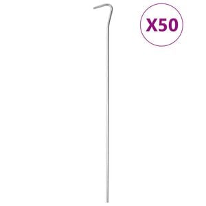 vidaXL Klini za &scaron;otor 50 kosov 30 cm &Oslash;4 mm pocinkano jeklo