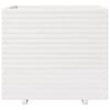 vidaXL Vrtno cvetlično korito belo 80x80x72 cm trdna borovina
