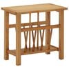 vidaXL Mizica za revije 45x27x42 cm trdna hrastovina