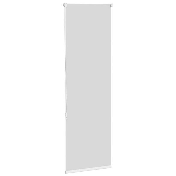 vidaXL Rolo zatemnjena bela 60x130cm tkanina širina 55,7cm poliester