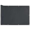 vidaXL Balkonsko platno za zasebnost antracitno 400x90 cm PVC