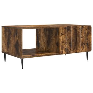 vidaXL Klubska miza Dimljen hrast 90 x 50 x 40 cm Inženirski les