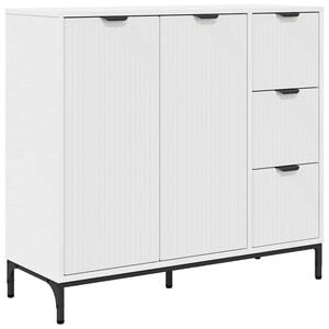 vidaXL Strani &scaron;al Bela 89,5 x 33 x 82 cm Inženirski les