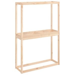 vidaXL Regal za pnevmatike 120x40x180 cm trdna borovina