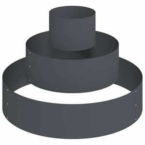 vidaXL Vrtni lonček Antracit 90 x 90 x 20 cm Mlinjeni jeklo