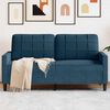 vidaXL Kavč dvosed moder 140 cm žamet