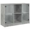 vidaXL Komoda betonsko siva 102x37x75,5 cm inženirski les