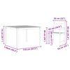 vidaXL Komplet za jedilnico v vrtu 5 pcs Rjava Trden akacijev les