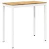 vidaXL Vrtni Bar Miza NAARDEN Bela 108,5 x 55 x 105 cm