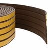 vidaXL Samolepilni tesnilni trak za okna Rjava 9 x 3 mm 25 m EPDM pena