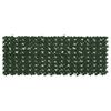 vidaXL Ograja za balkon z listi Temno zelena 200 x 75 cm