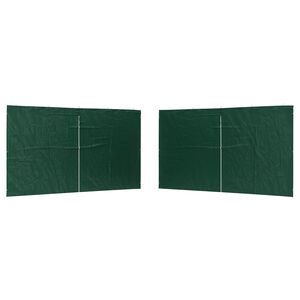 vidaXL Stranska stena zabavnega &scaron;otora 2 kos 400 x 195 cm Zelena