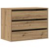 vidaXL Kotni predalnik artisan hrast 80x41x58 cm inženirski les