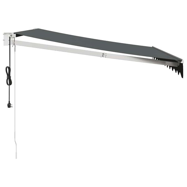 vidaXL Avtomatsko zložljiva tenda antracit 3,5x2,5 m