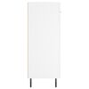 vidaXL Komoda bela 69,5x34x90 cm inženirski les