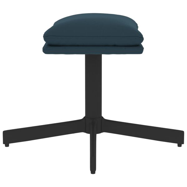 vidaXL Stolček za noge moder 60x60x36 cm žamet