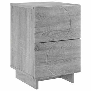vidaXL Nočna omarica Siva Sonoma 33,5 x 34,5 x 50 cm Inženirski les