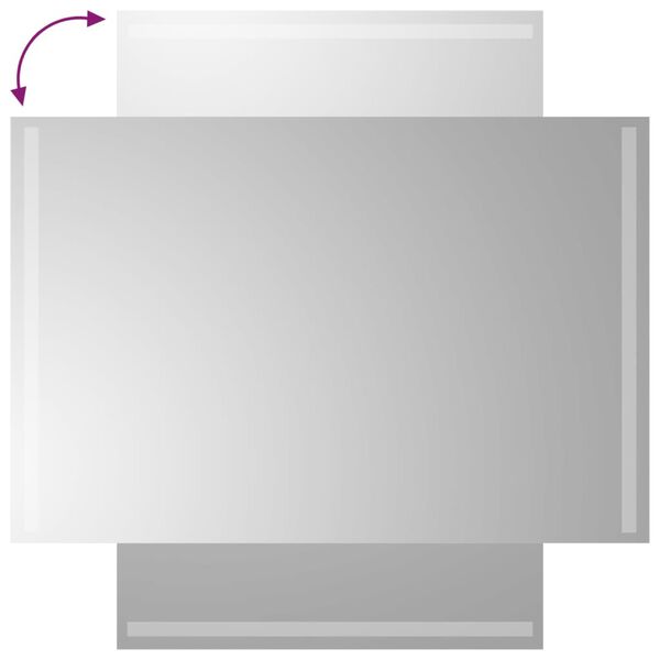 vidaXL LED kopalni&scaron;ko ogledalo 60x90 cm