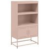 vidaXL Visoka omara roza 68,5x38,5x123,5 cm jeklo