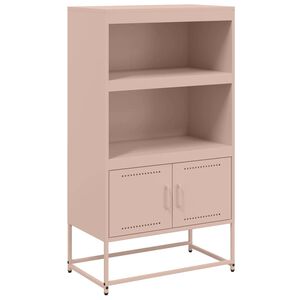 vidaXL Visoka omara roza 68,5x38,5x123,5 cm jeklo