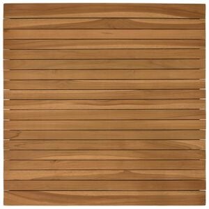 vidaXL Nepremična povr&scaron;ina 70 x 70 x 3,5 cm Kvadrat Trden tikov les