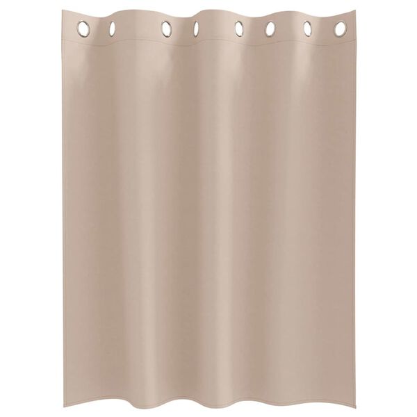 vidaXL Zavese za zatemnitev z obroči 2 pcs Taupe 140 x 140 cm