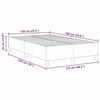 vidaXL Platforma postelja krema 120 x 190 cm blago