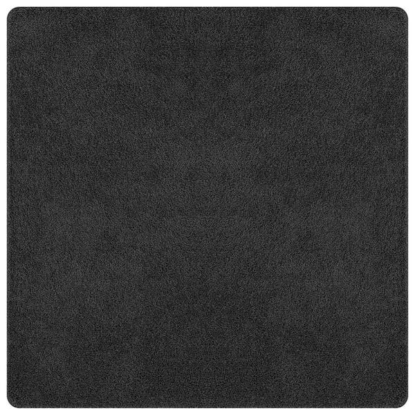 vidaXL Antiskluzna Shaggy Preproga Temno siva 200 x 200 cm PP