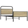 vidaXL Posteljni okvir brez vzmetnice 100x190 cm sonoma hrast inž. les
