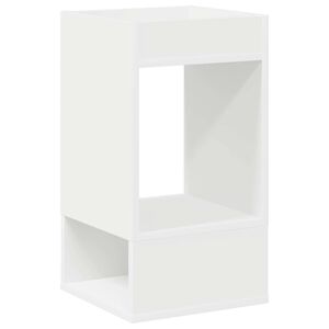 vidaXL Stranska miza Bela 30 x 30 x 56 cm Inženirski les