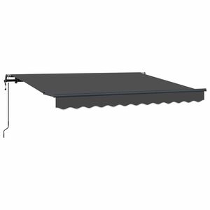 vidaXL Vlečna tenda Antracit 250 x 200 cm blago