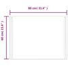 vidaXL LED kopalni&scaron;ko ogledalo 80x60 cm