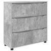 vidaXL Omarica za shranjevanje Betonsko siva 80 x 31 x 81 cm