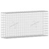 vidaXL Gabion z žico 5 mm in mrežo 5x5 cm 100x20x50 cm Pocinkano jeklo