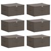 vidaXL Shranjevalna &scaron;katla 6 kos Netkano blago 50 x 30 x 25 cm 37,5 L
