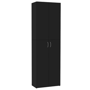 vidaXL Pisarni&scaron;ka omara črna 60x32x190 cm iverna plo&scaron;ča