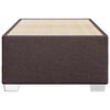 vidaXL Posteljni okvir brez vzmetnice temno rjav 90x190 cm blago