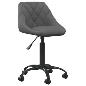 vidaXL Pisarni&scaron;ki stol temno siv žamet