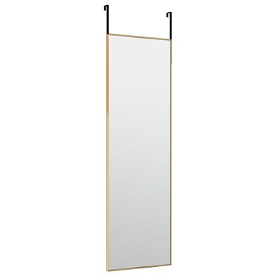 vidaXL Ogledalo za vrata zlato 30x100 cm steklo in aluminij