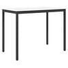 vidaXL Barska miza Bela 140 x 80 x 105 cm Masivno borovo les