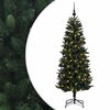 vidaXL Umetna božična jelka z bučko 210 cm 300 LED Toplo bela