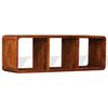 vidaXL TV omarica trden les z medenim premazom 120x30x40 cm