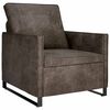 vidaXL Enosobna sofa Temno siva 70 x 81 x 82 cm Umetni velur