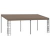 vidaXL Paviljon za namestitev na steno 6x3 m taupe blago