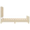 vidaXL Konstrukcija postelje z vzglavjem krema 140 x 200 cm blago