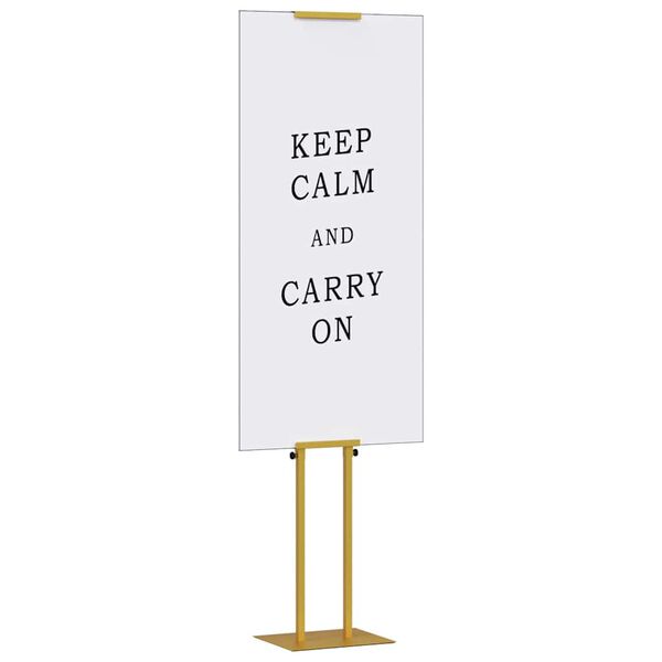 vidaXL Razstave na sejmih Zlata 30 x 24 x 214 cm Jeklo