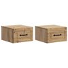 vidaXL Stenski nočni omarici 2 kos Artisan hrast 34,5 x 33 x 20 cm
